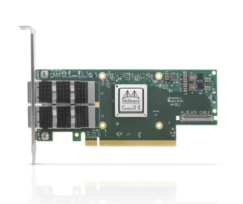 Carte d'adaptateur réseau Mellanox MCX653106A-HDAT avec débit de transmission de 10/100 Mbps