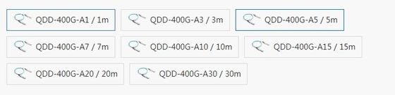 Cable optique actif QDD-400G-A10 compatible Mellanox pour la transmission rapide de données