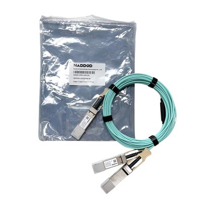 15m 200Gb/S 400Gb/S QSFP-DD IB HDR câble optique actif câble AOC pour Mellanox
