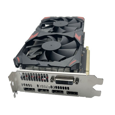 PCI E 3.0x16 Carte de bus AMD RX580 Carte graphique de 4 Go pour le bureau de la station de travail