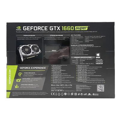AMD Chipset MSI 1660 Super GPU Carte graphique 6 Go Carte vidéo 192 bits