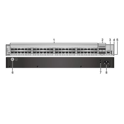 176 Gbps/432 Gbps POE Switch réseau S5735-L48P4X-A1 avec routage IP